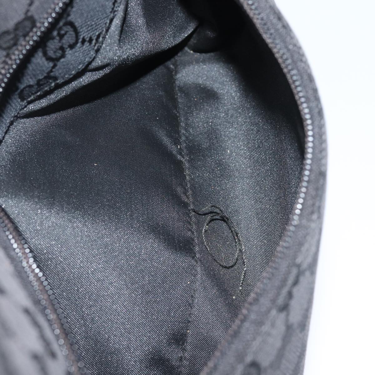 GUCCI GG Canvas Shoulder Bag Black 001 3386 80141