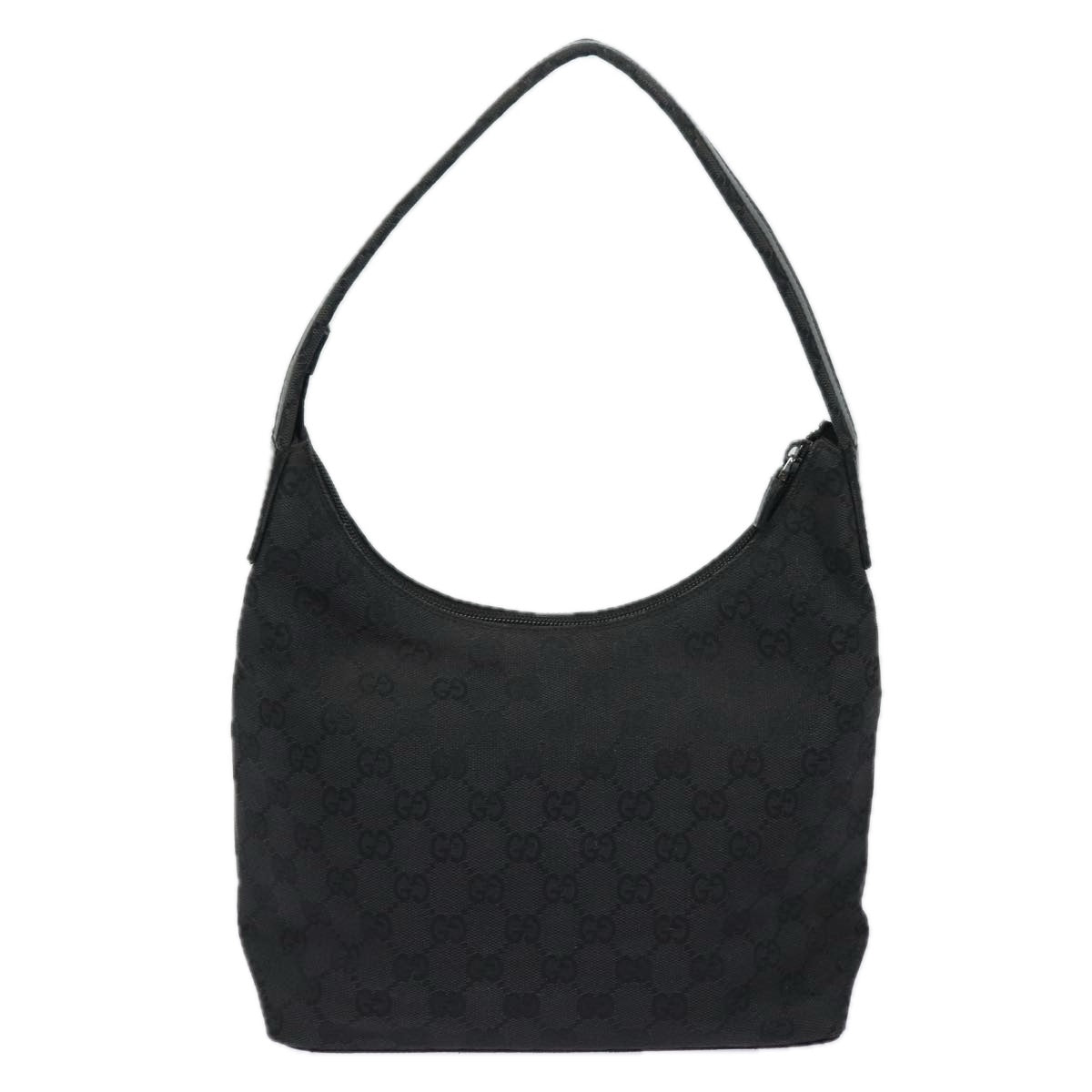 GUCCI GG Canvas Shoulder Bag Black 001 3386 80141