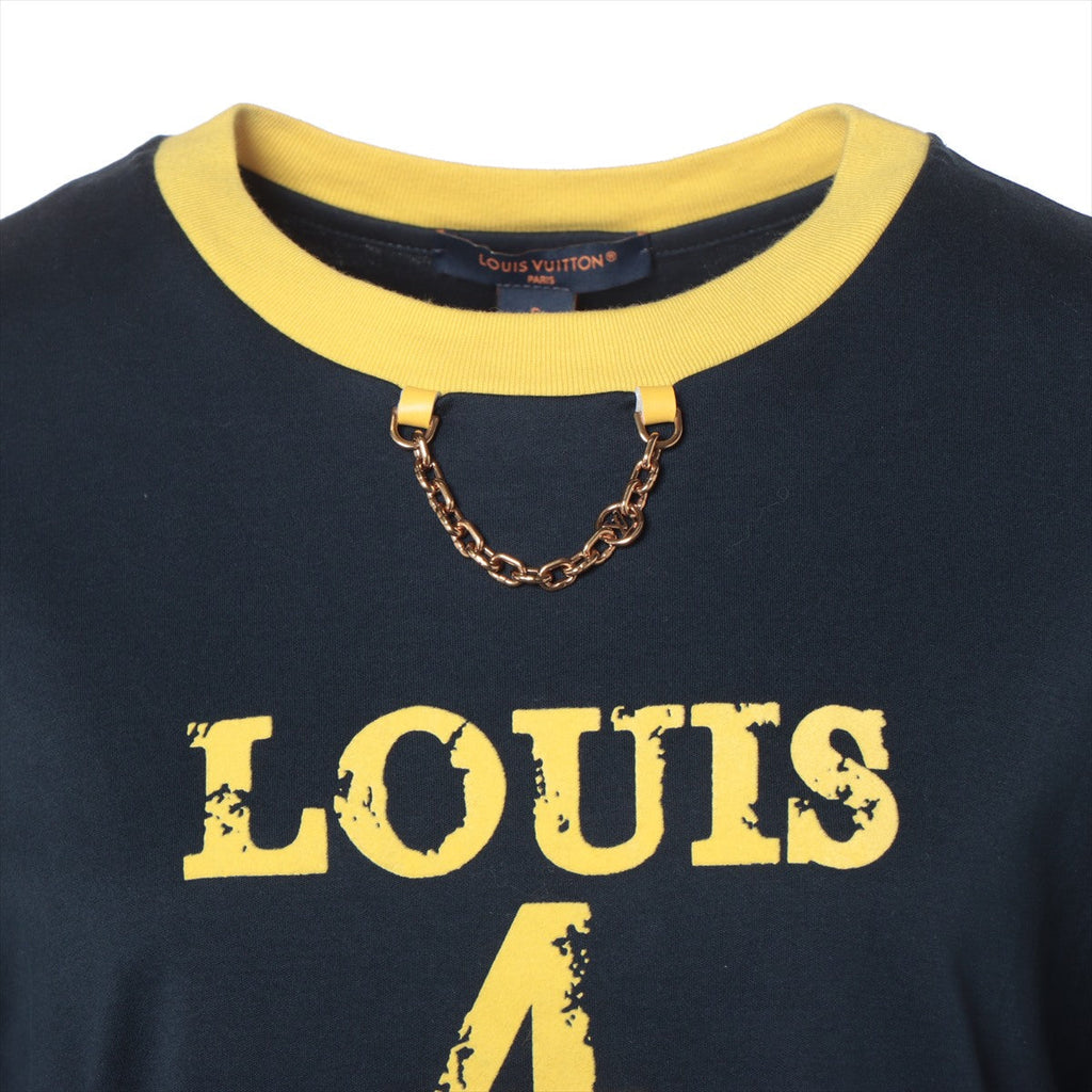 Louis Vuitton 23AW Cotton  S  Navy LV Logo Chain RW232W Navy