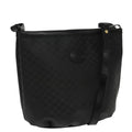 GUCCI Micro GG Canvas Shoulder Bag Black 80173