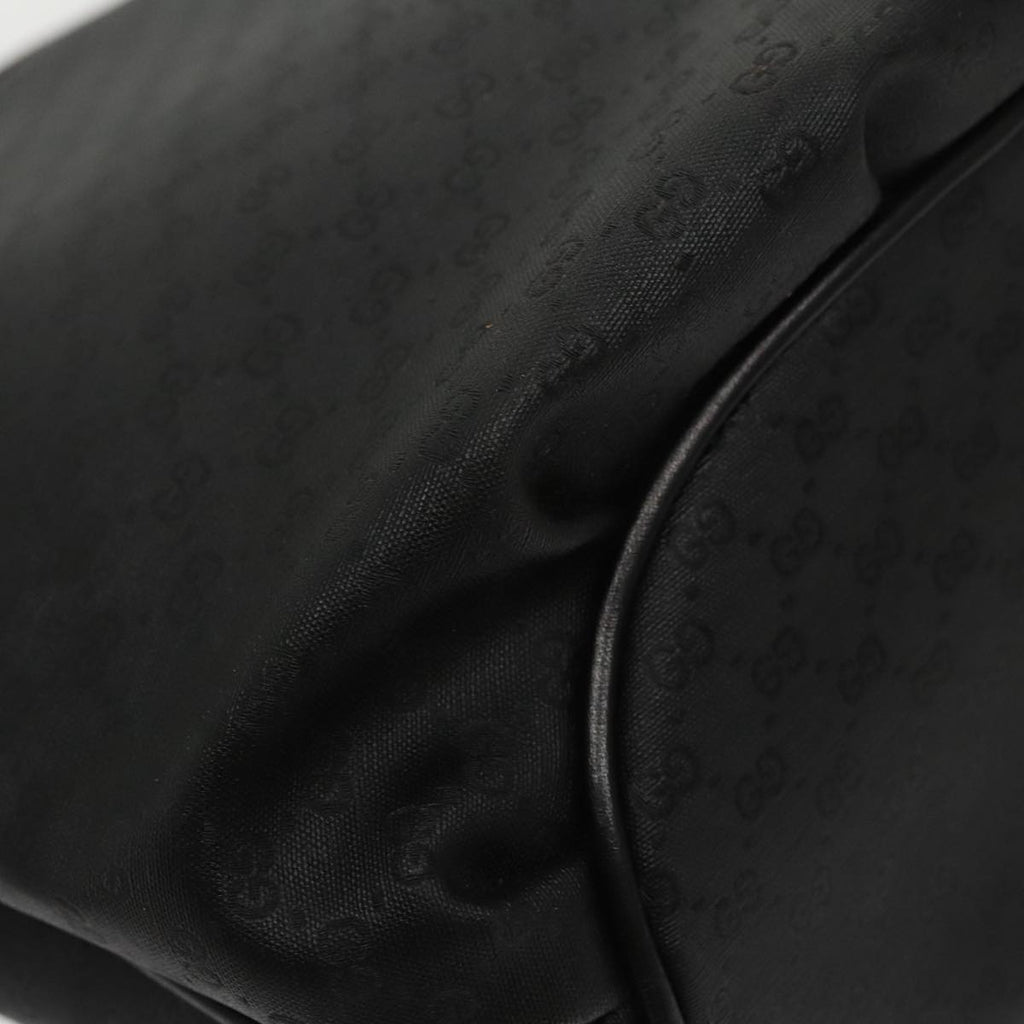 GUCCI Micro GG Canvas Shoulder Bag Black 80173