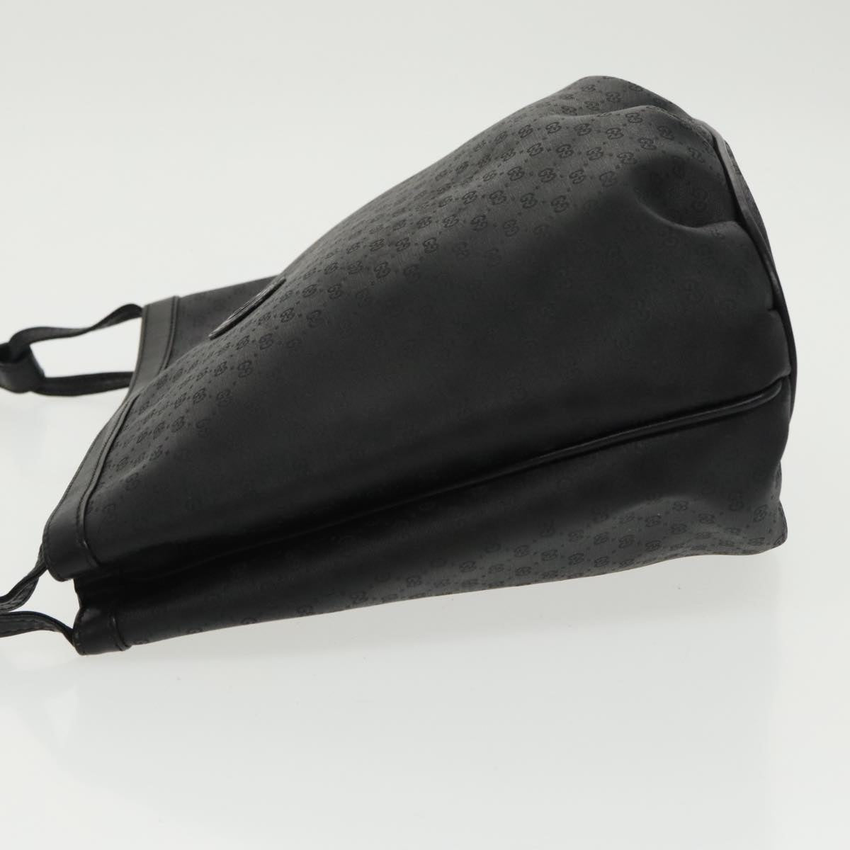 GUCCI Micro GG Canvas Shoulder Bag Black 80173