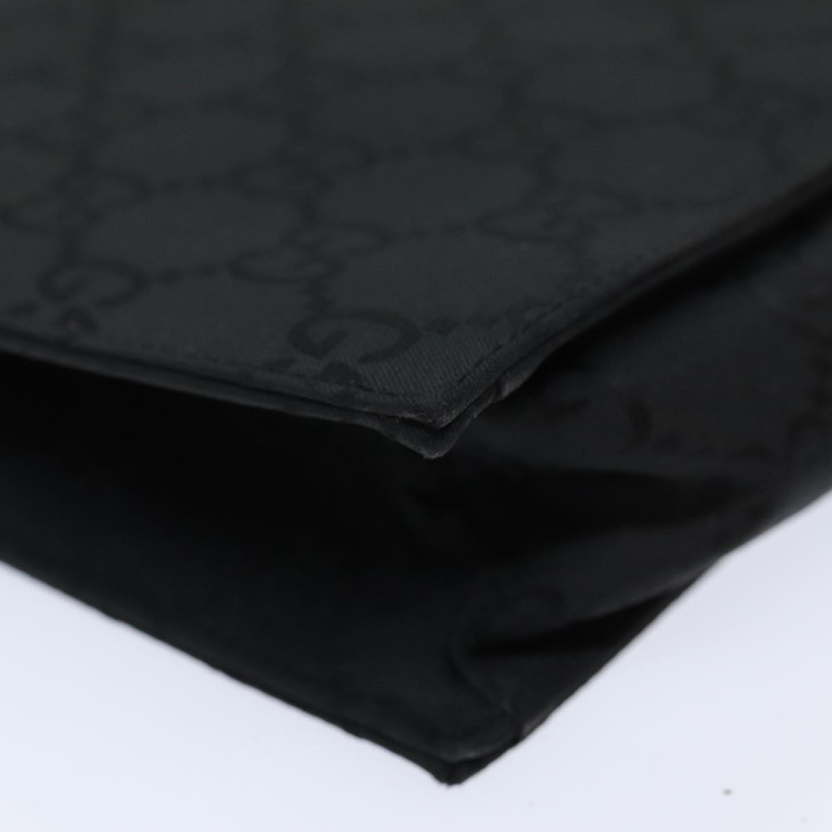 GUCCI GG Canvas Shoulder Bag Nylon Black 80174
