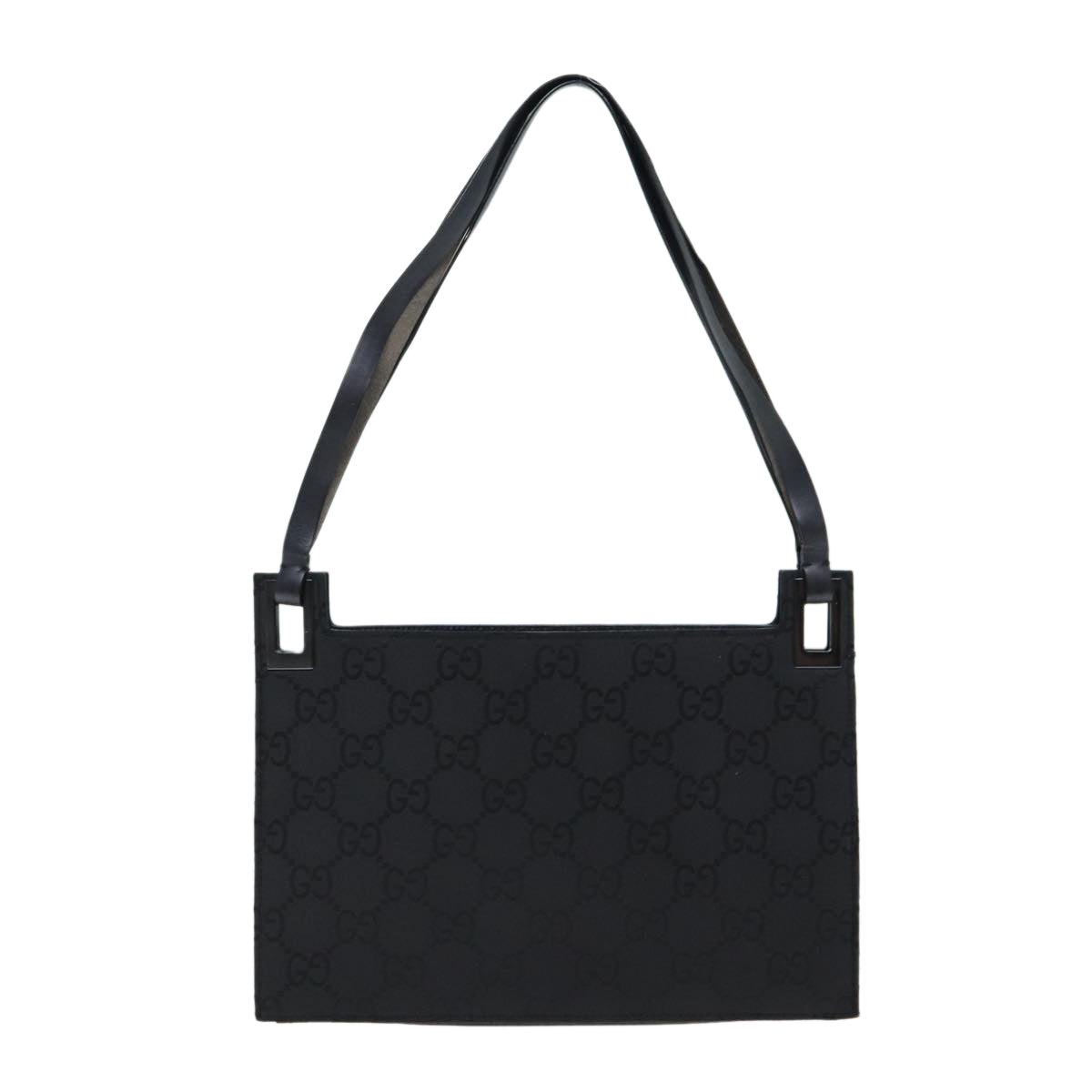 GUCCI GG Canvas Shoulder Bag Nylon Black 80174