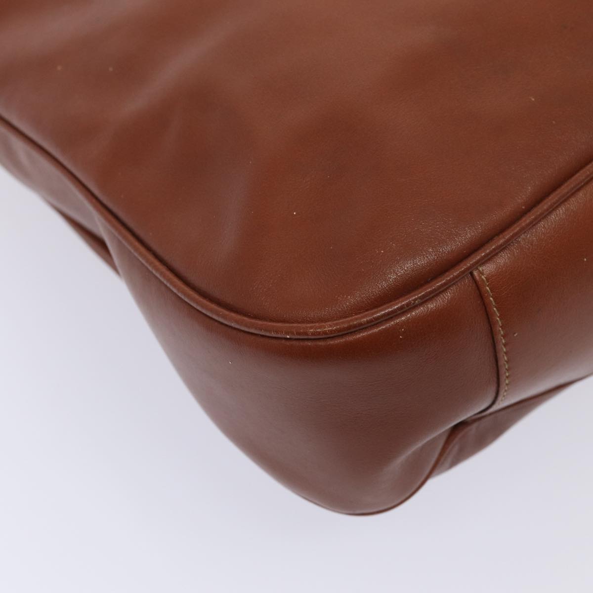 GUCCI Bamboo Shoulder Bag Leather Brown 001 1781 1577 80180