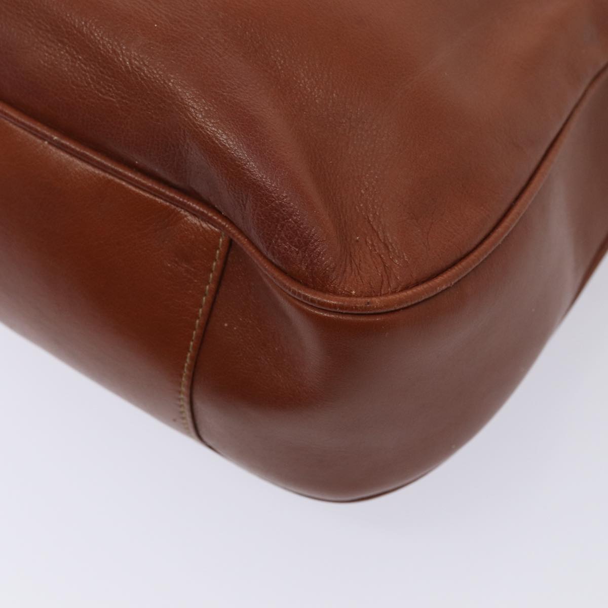 GUCCI Bamboo Shoulder Bag Leather Brown 001 1781 1577 80180