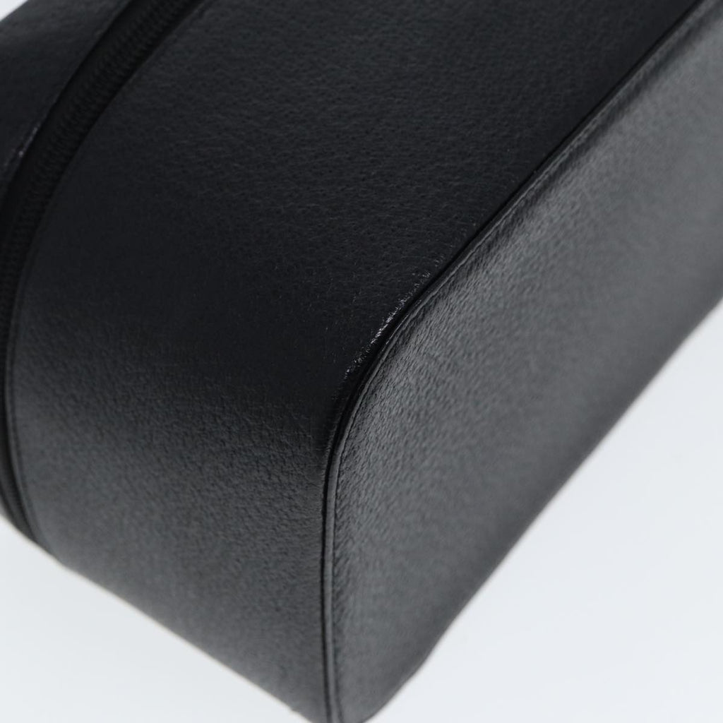 GUCCI Vanity Cosmetic Pouch Leather Black 80238