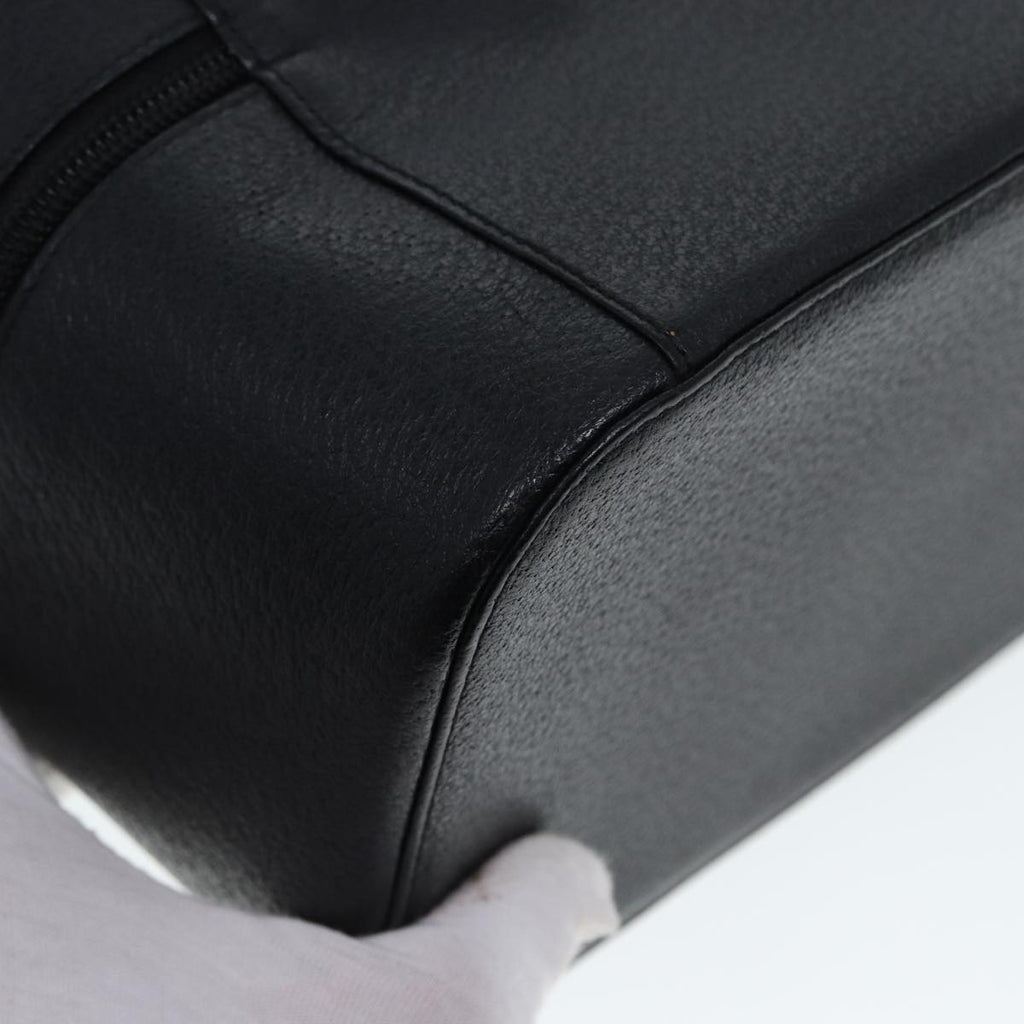 GUCCI Vanity Cosmetic Pouch Leather Black 80238