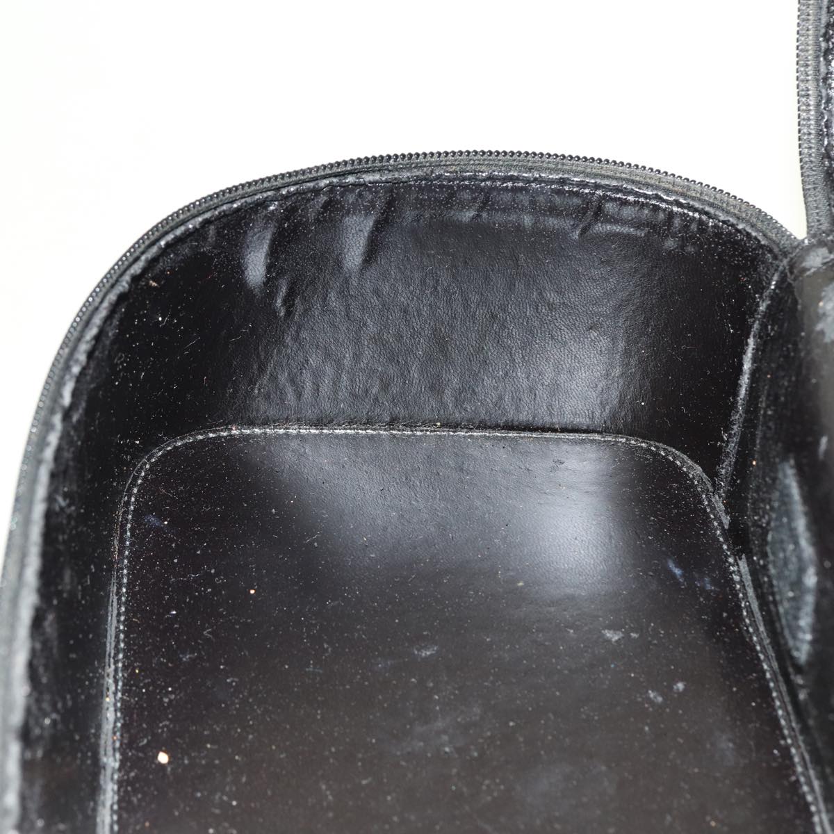 GUCCI Vanity Cosmetic Pouch Leather Black 80238