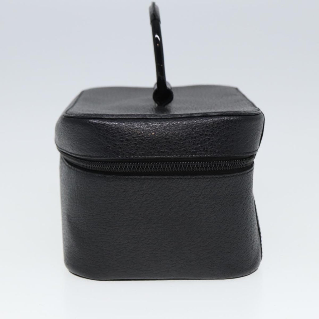 GUCCI Vanity Cosmetic Pouch Leather Black 80238