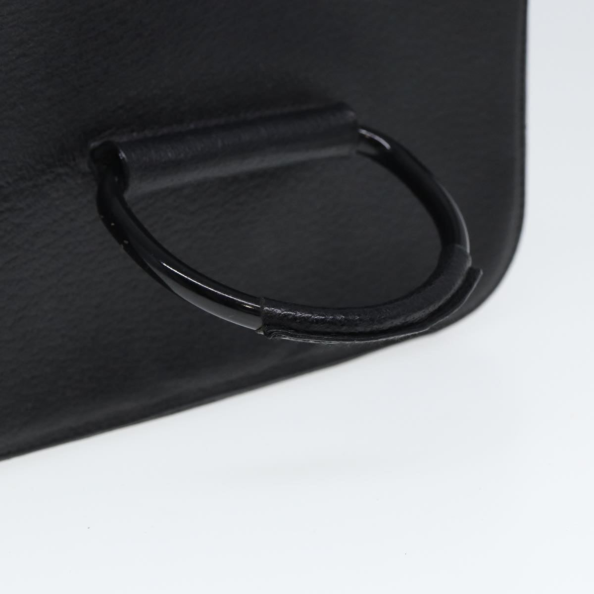 GUCCI Vanity Cosmetic Pouch Leather Black 80238