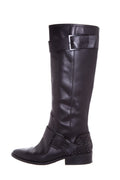 Brian Atwood Black Knee Length Embellished Boots SZ 7