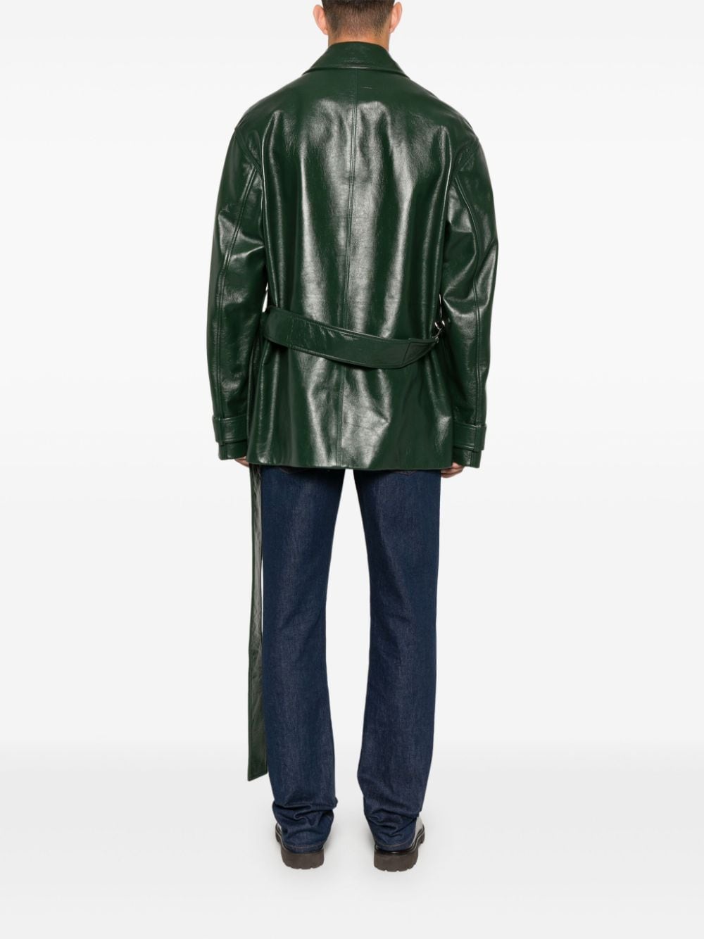 GUCCI Men's Skin Lucida Trench Coat