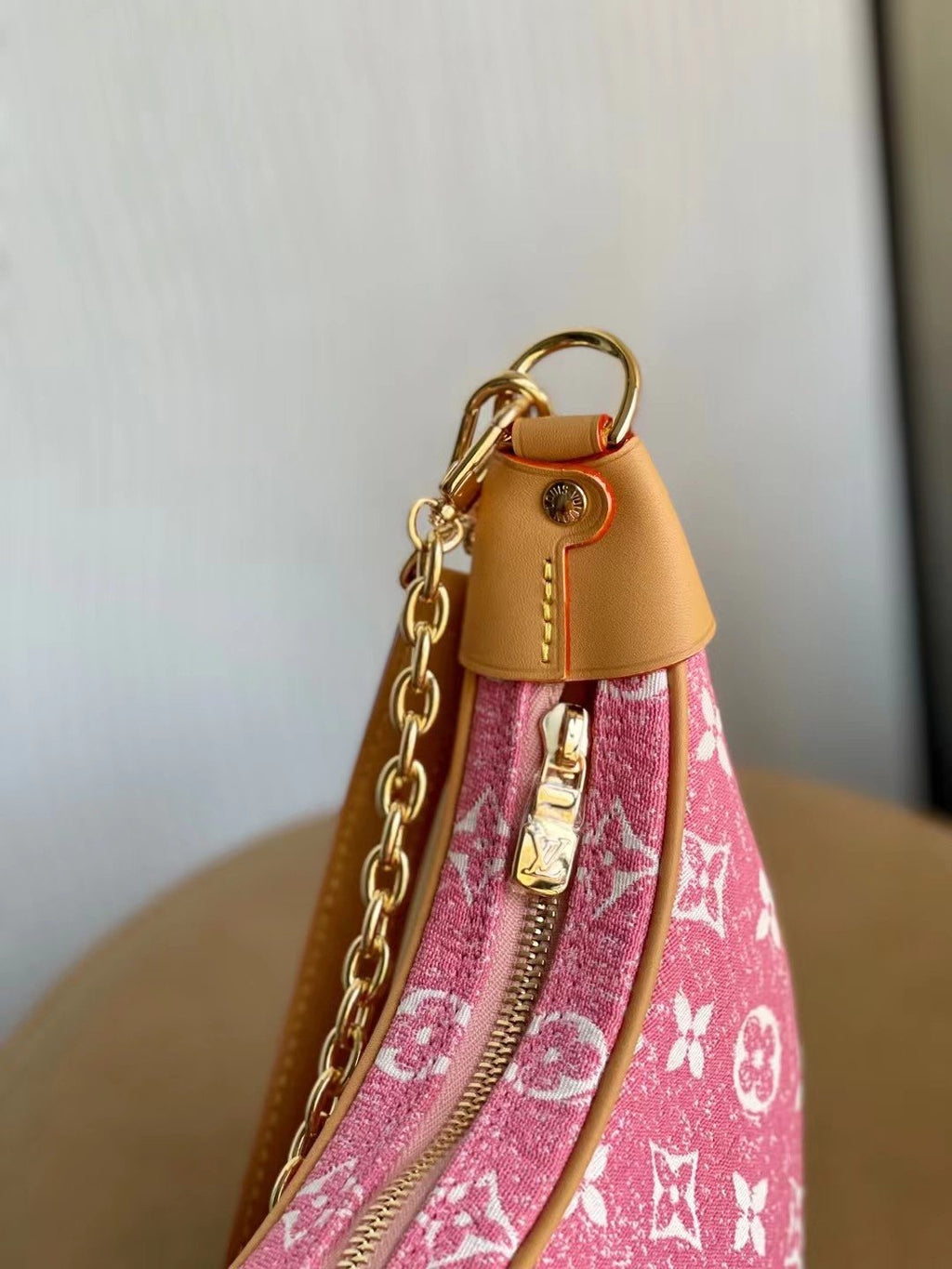 LV Loop Denim Pink For Women,  Shoulder Bags 9.1in/23cm LV