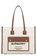 FREYA SMALL BEIGE/LEATHER TOTE