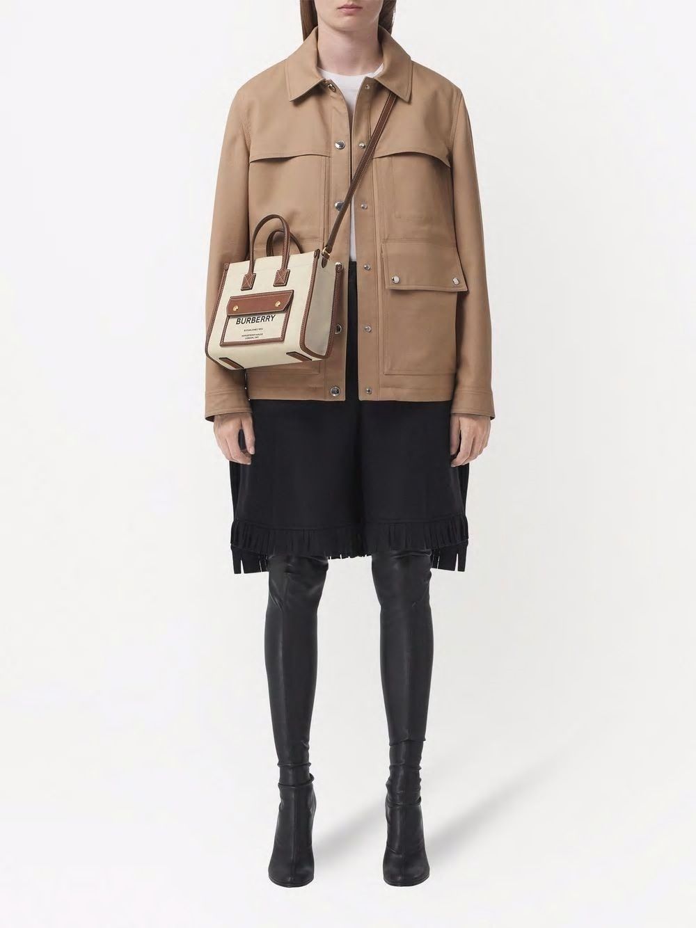 FREYA MINI NATURAL/BROWN TOTE BAG