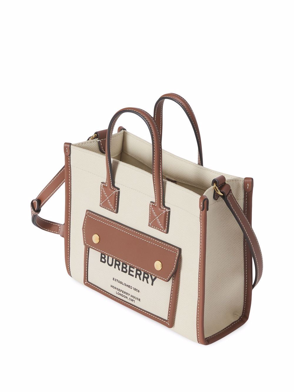 FREYA MINI NATURAL/BROWN TOTE BAG