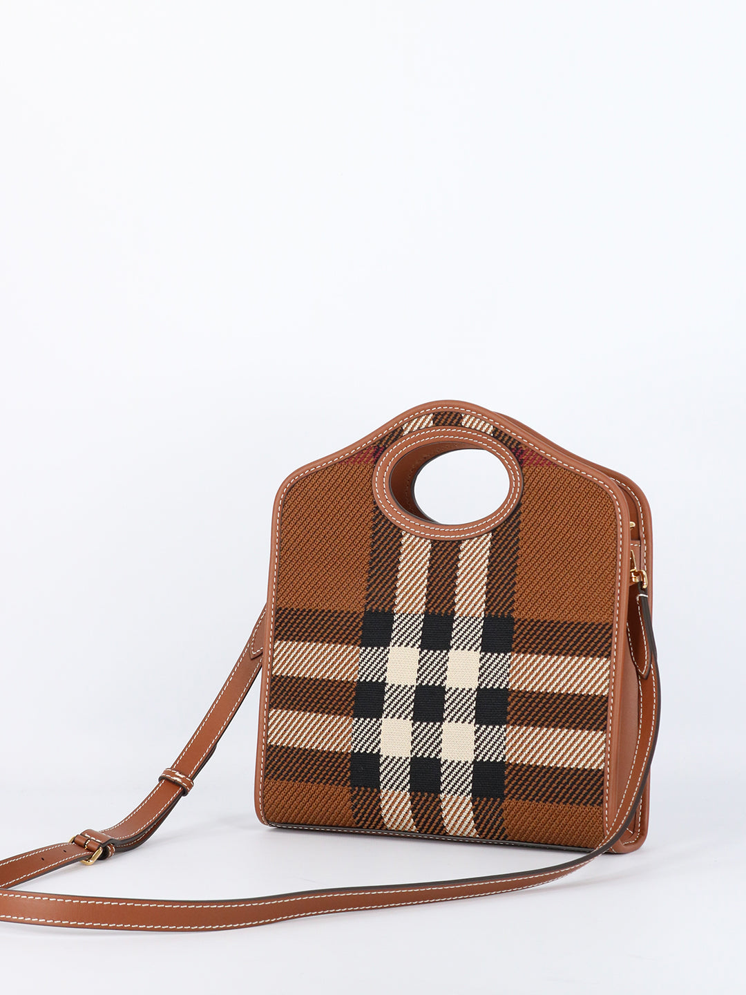 MINI CHECK POCKET BAG