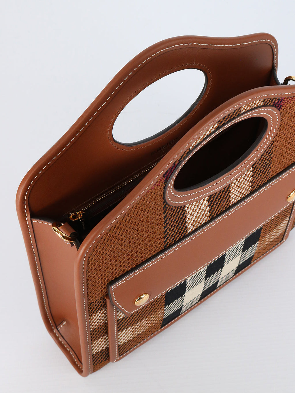 MINI CHECK POCKET BAG