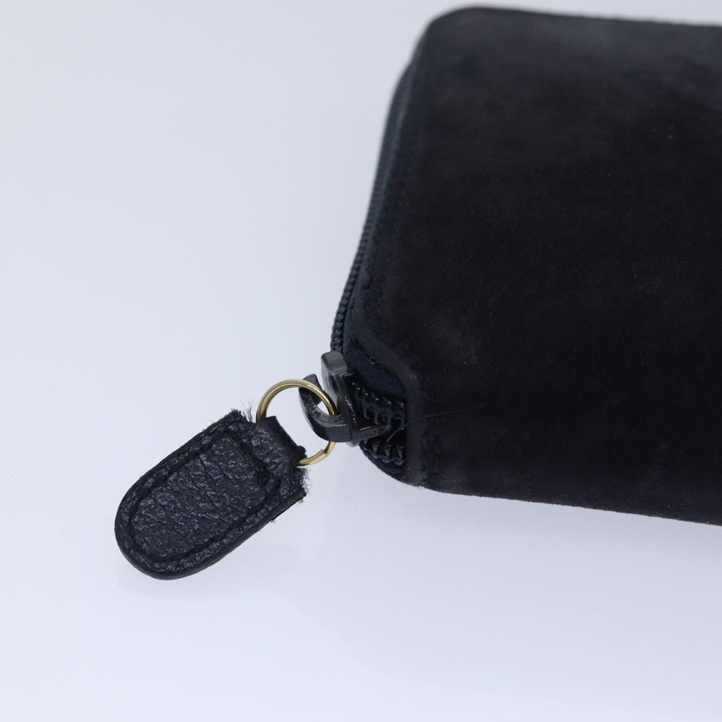 GUCCI Bamboo Wallet Suede 2way Navy 039 1998 0700 80565