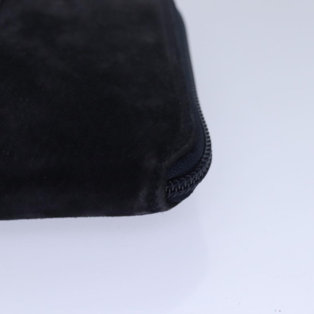 GUCCI Bamboo Wallet Suede 2way Navy 039 1998 0700 80565