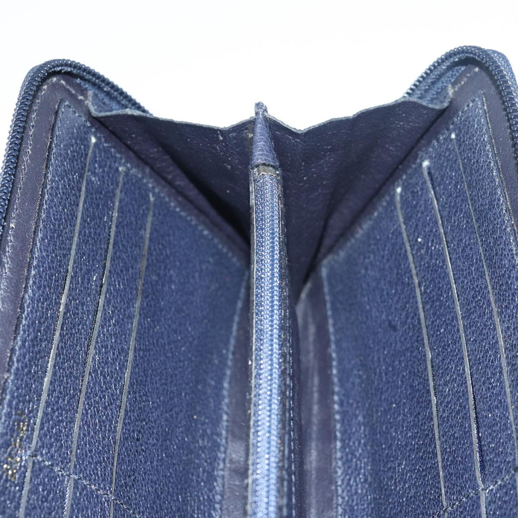 GUCCI Bamboo Wallet Suede 2way Navy 039 1998 0700 80565
