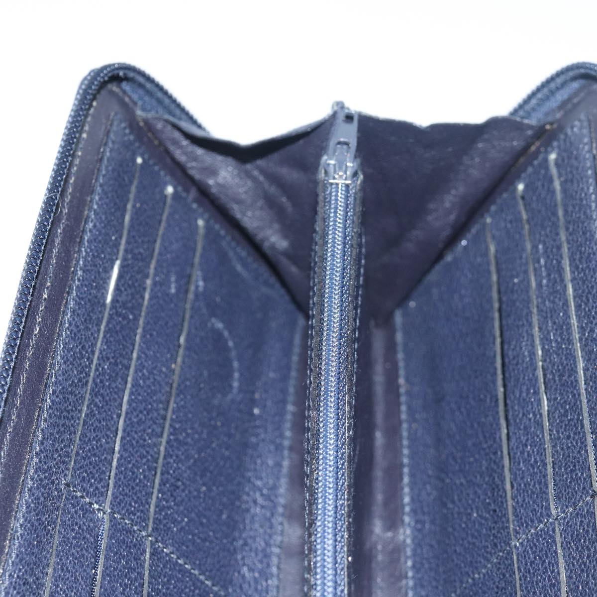 GUCCI Bamboo Wallet Suede 2way Navy 039 1998 0700 80565