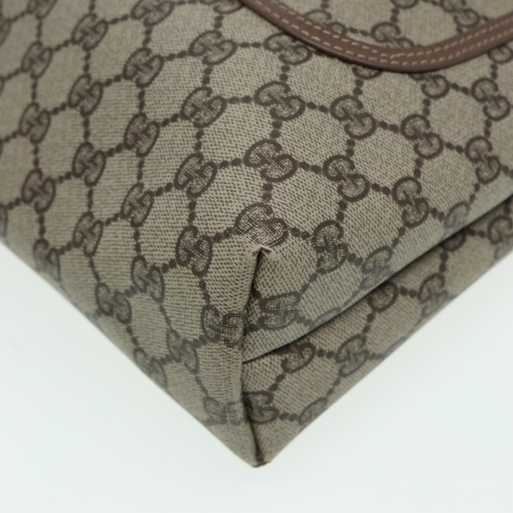 GUCCI GG Supreme Web Sherry Line Tote Bag PVC Beige 002 090 6487 80597
