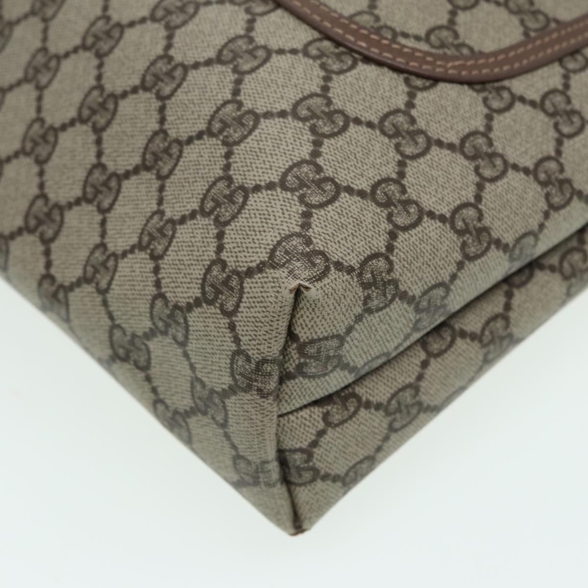 GUCCI GG Supreme Web Sherry Line Tote Bag PVC Beige 002 090 6487 80597
