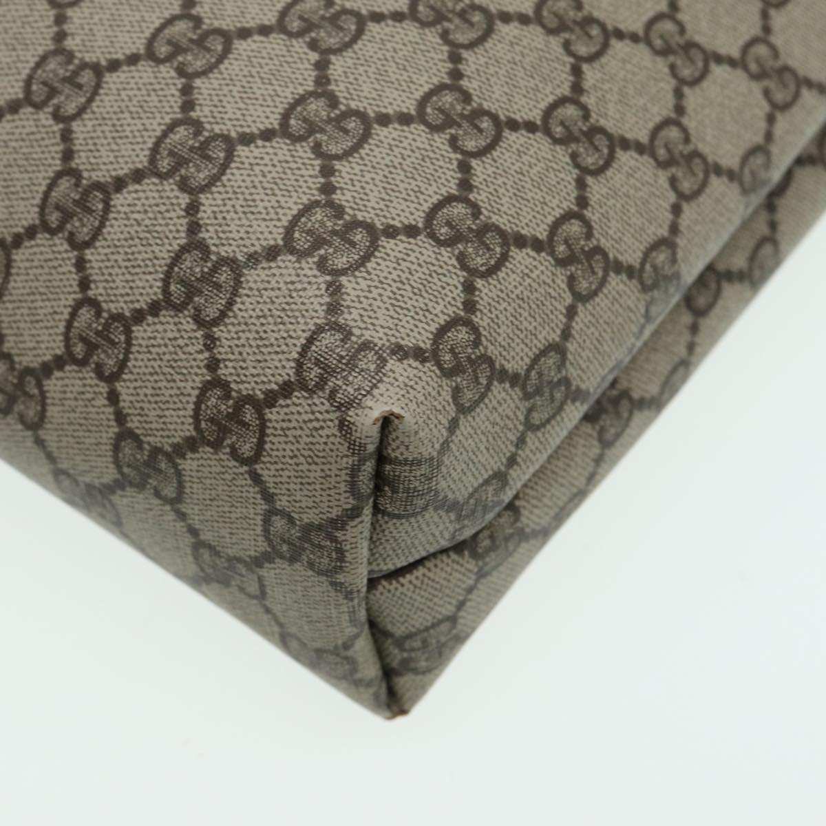 GUCCI GG Supreme Web Sherry Line Tote Bag PVC Beige 002 090 6487 80597