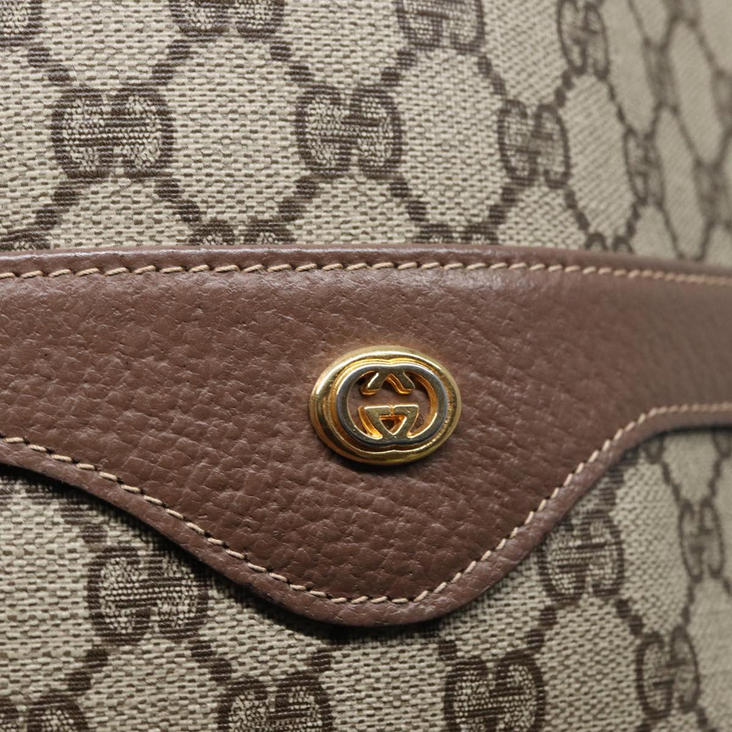 GUCCI GG Supreme Web Sherry Line Tote Bag PVC Beige 002 090 6487 80597