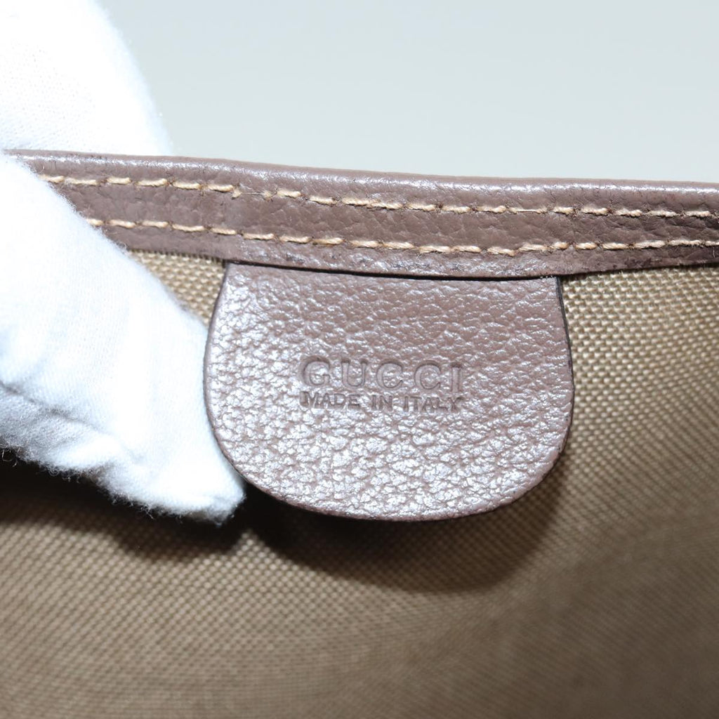 GUCCI GG Supreme Web Sherry Line Tote Bag PVC Beige 002 090 6487 80597