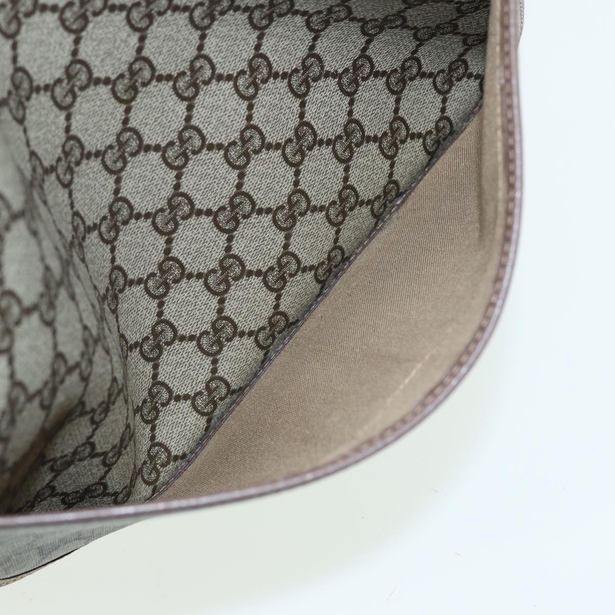 GUCCI GG Supreme Web Sherry Line Tote Bag PVC Beige 002 090 6487 80597