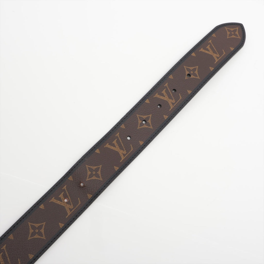 Louis Vuitton M9007 Sanctuary Riverso CT2176 Belt 110 PVC  Leather Black × Brown