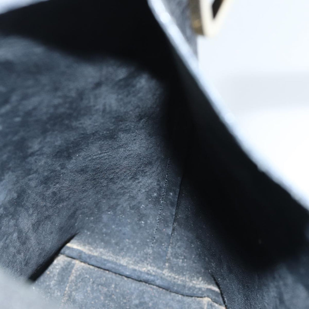 GUCCI Bamboo Hand Bag Leather Black 001 1880 80601