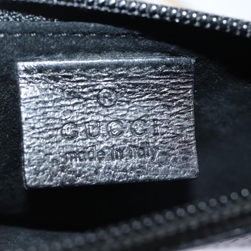 GUCCI Bamboo Hand Bag Leather Black 001 1880 80601