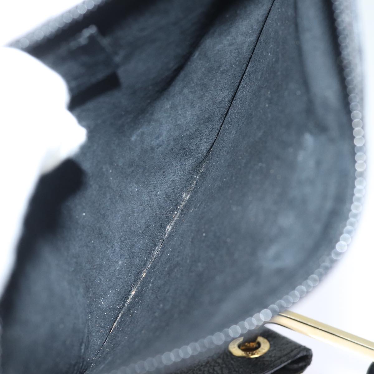 GUCCI Bamboo Hand Bag Leather Black 001 1880 80601