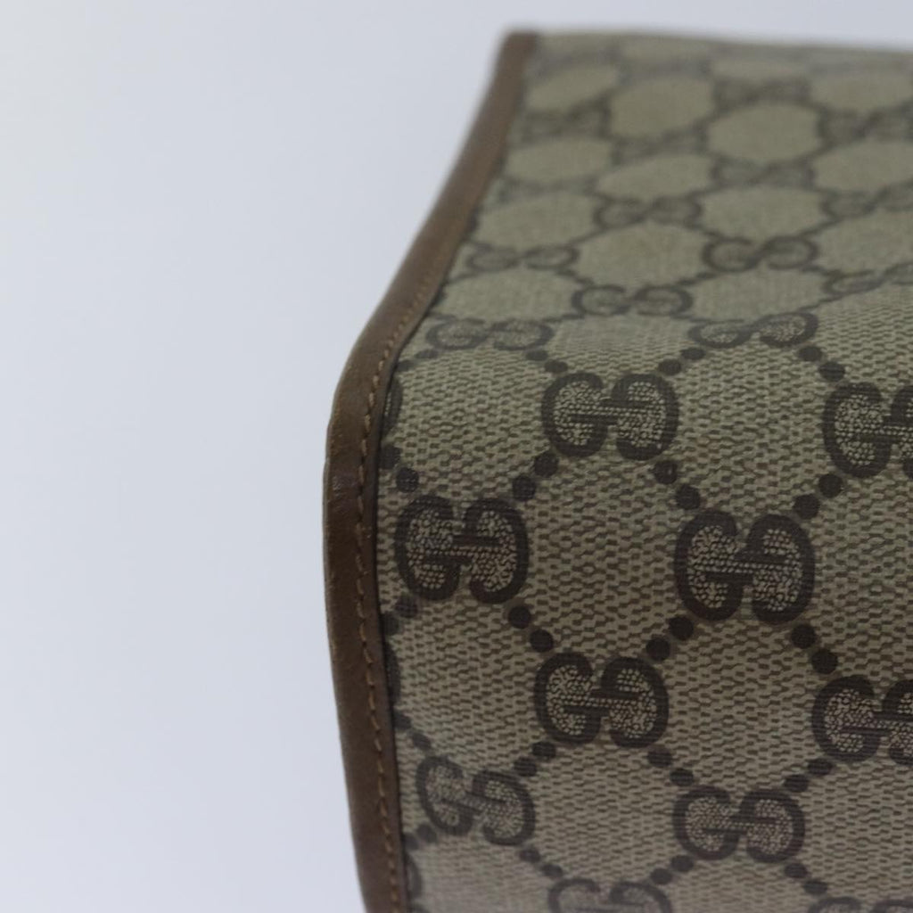 GUCCI GG Supreme Web Sherry Line Clutch Bag PVC Beige Red 89 01 031 80603