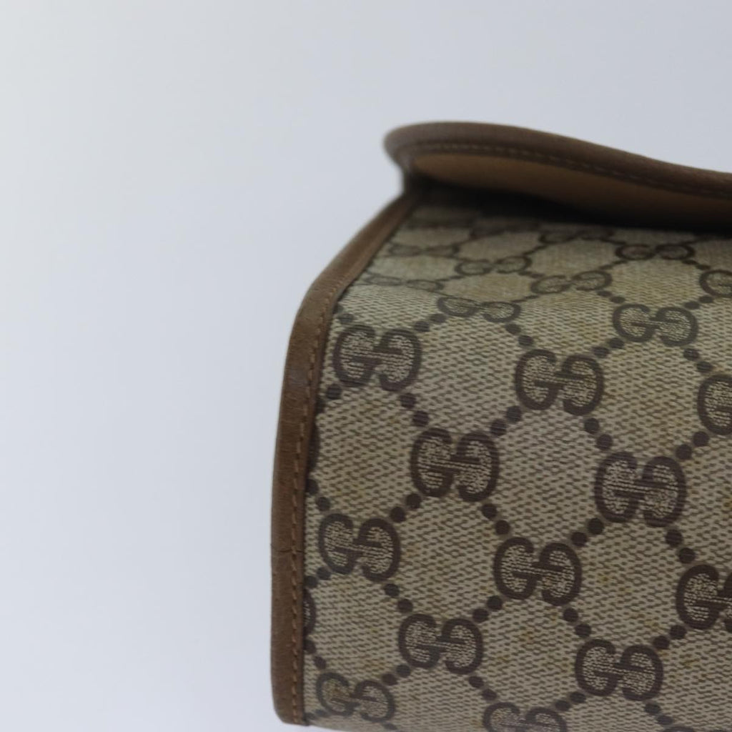 GUCCI GG Supreme Web Sherry Line Clutch Bag PVC Beige Red 89 01 031 80603