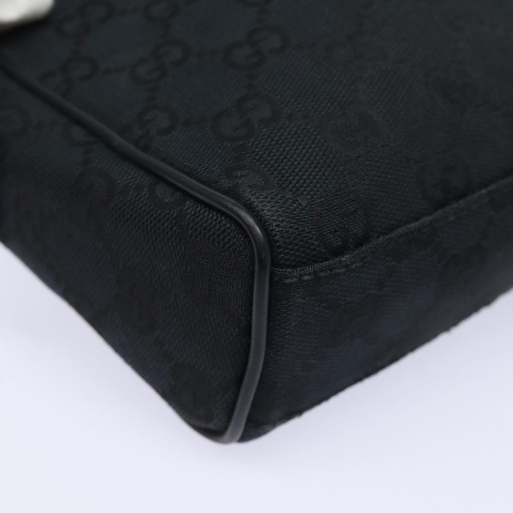 GUCCI GG Canvas Clutch Bag Black 018 1616 80604