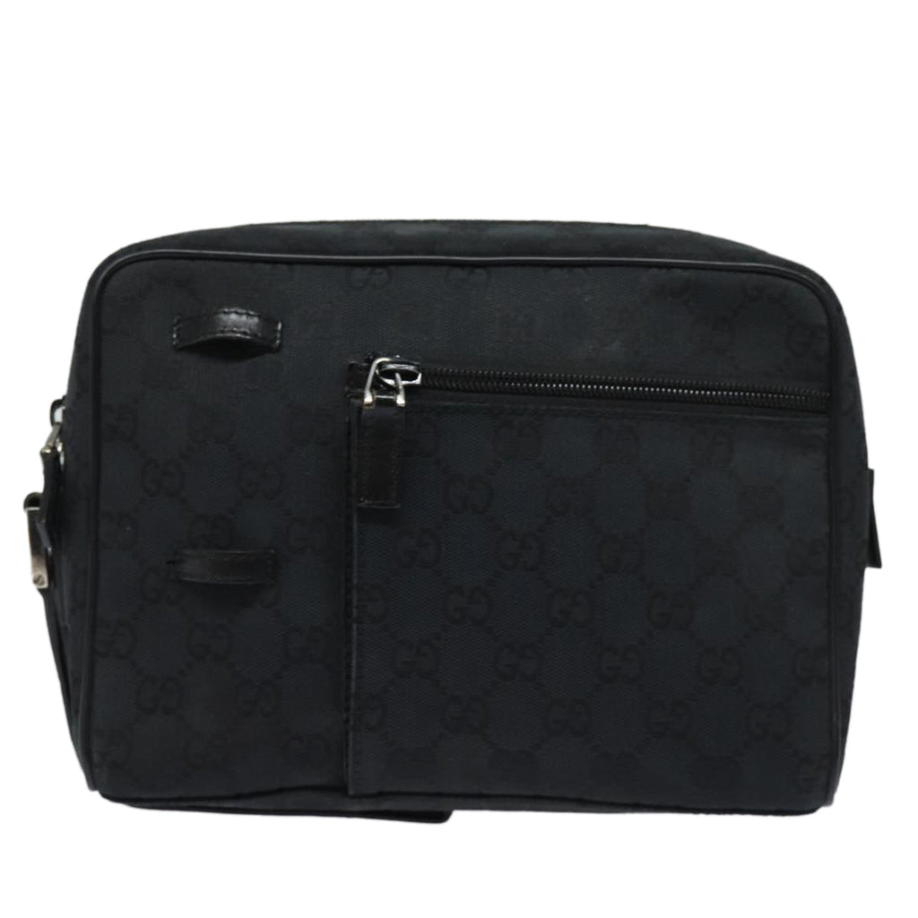 GUCCI GG Canvas Clutch Bag Black 018 1616 80604