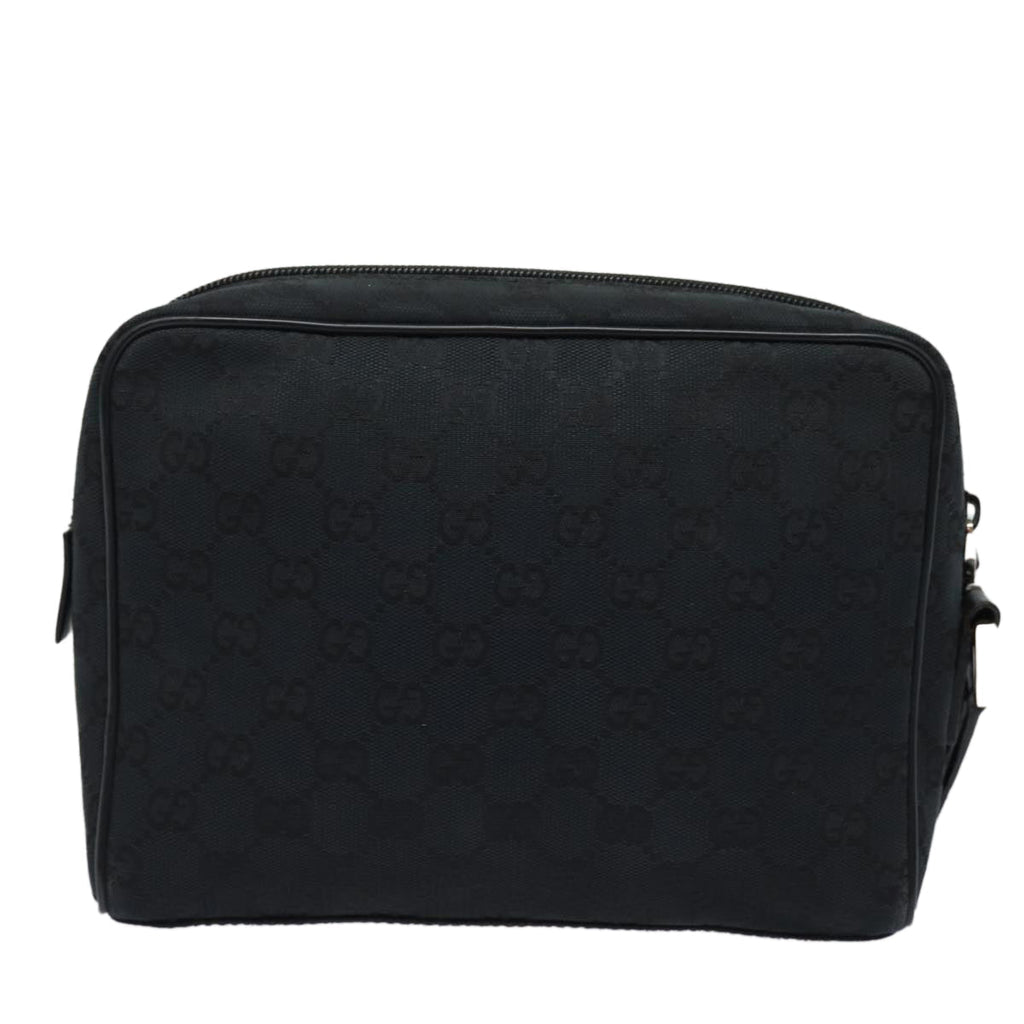 GUCCI GG Canvas Clutch Bag Black 018 1616 80604