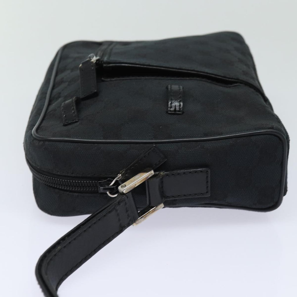 GUCCI GG Canvas Clutch Bag Black 018 1616 80604