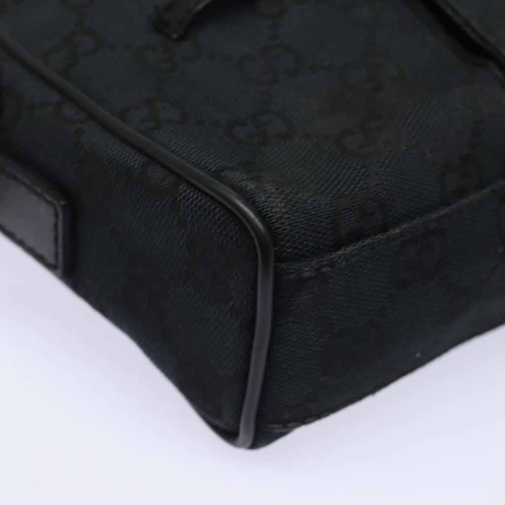 GUCCI GG Canvas Clutch Bag Black 018 1616 80604