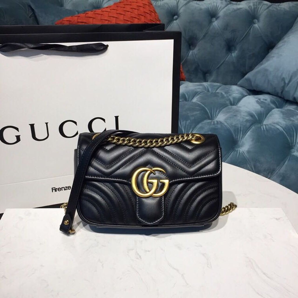 Glami Marmont MatelassÃƒÂ© Mini Bag Black MatelassÃƒÂ© Chevron With A Heart For Women 8.5in/22cm Glami  446744 DTGLAMIT 1000