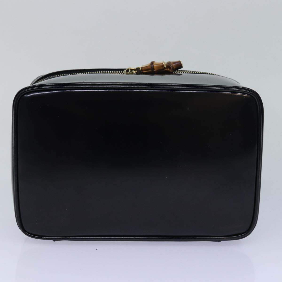 GUCCI Vanity Cosmetic Pouch Patent leather Black 032 1956 0150 80625
