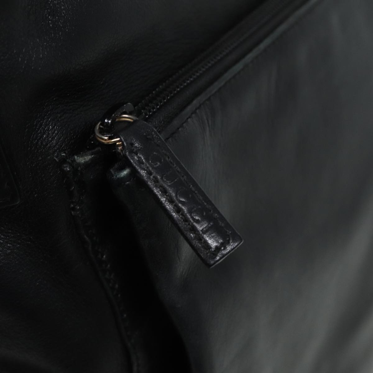 GUCCI Bamboo Hand Bag 2way Black 80627