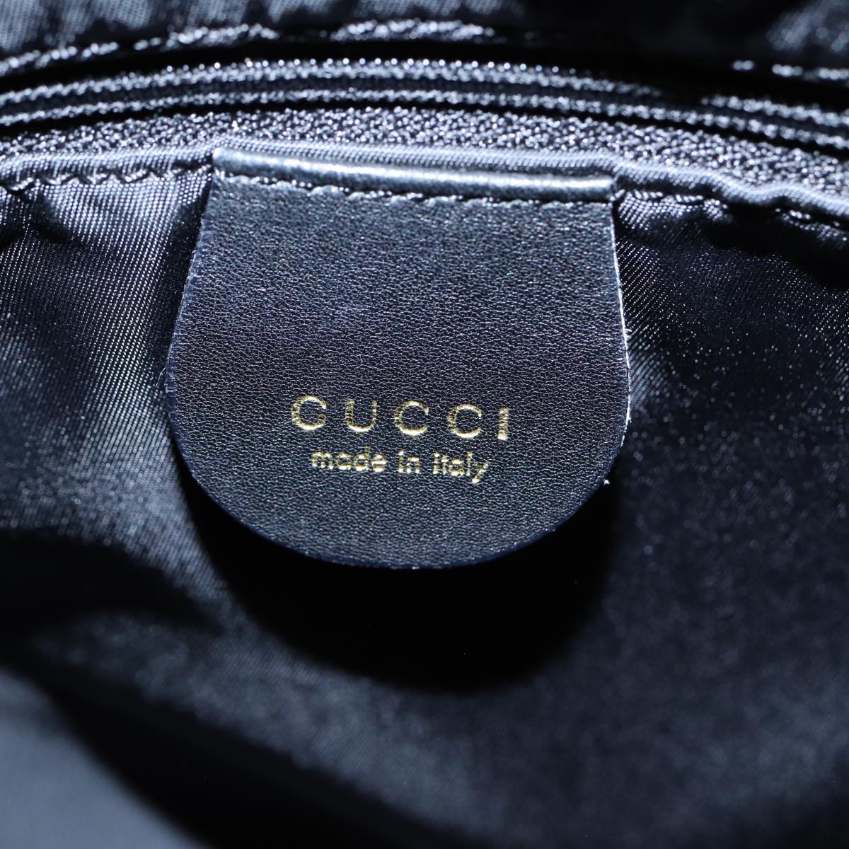 GUCCI Bamboo Hand Bag 2way Black 80627