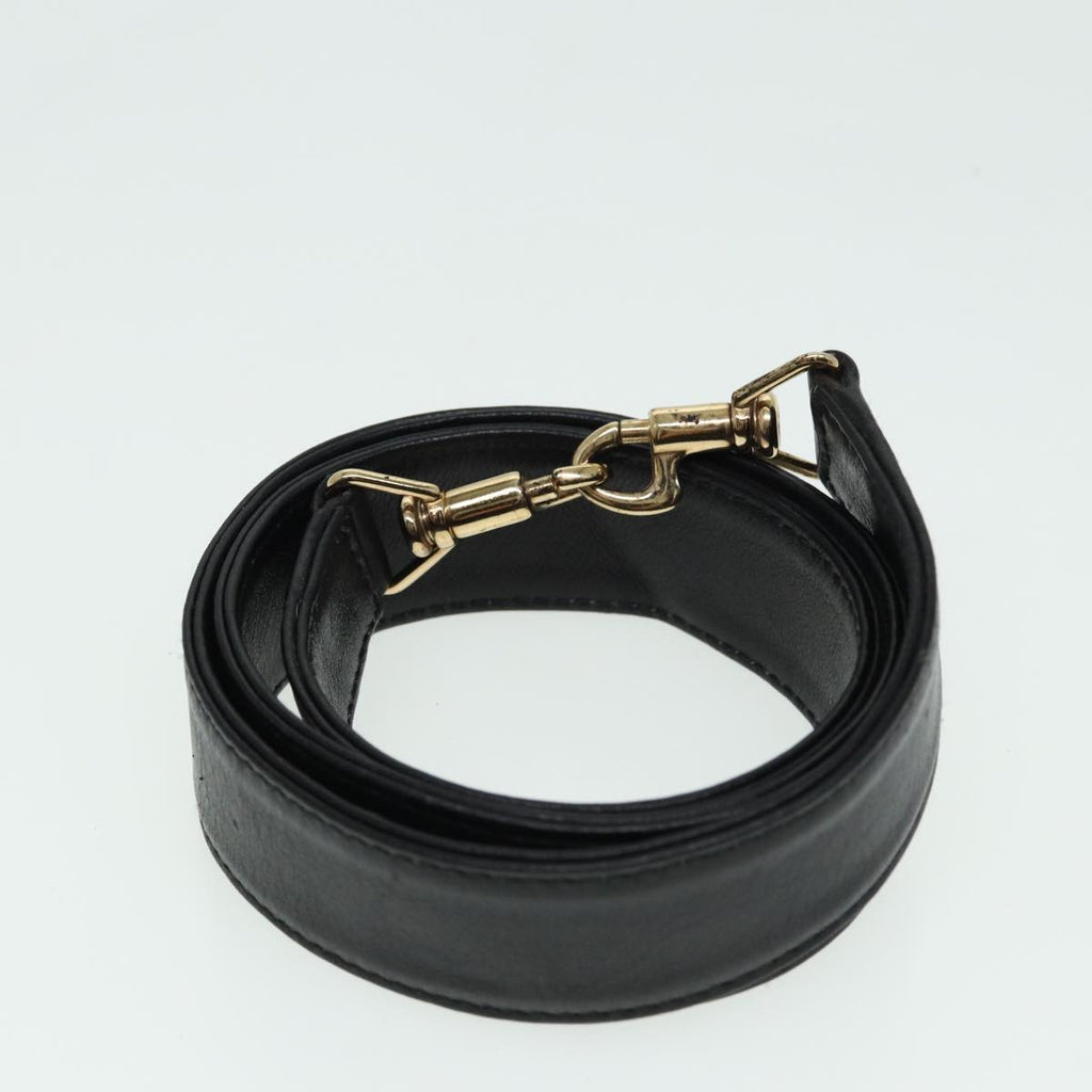 GUCCI Bamboo Hand Bag Leather Black 80628