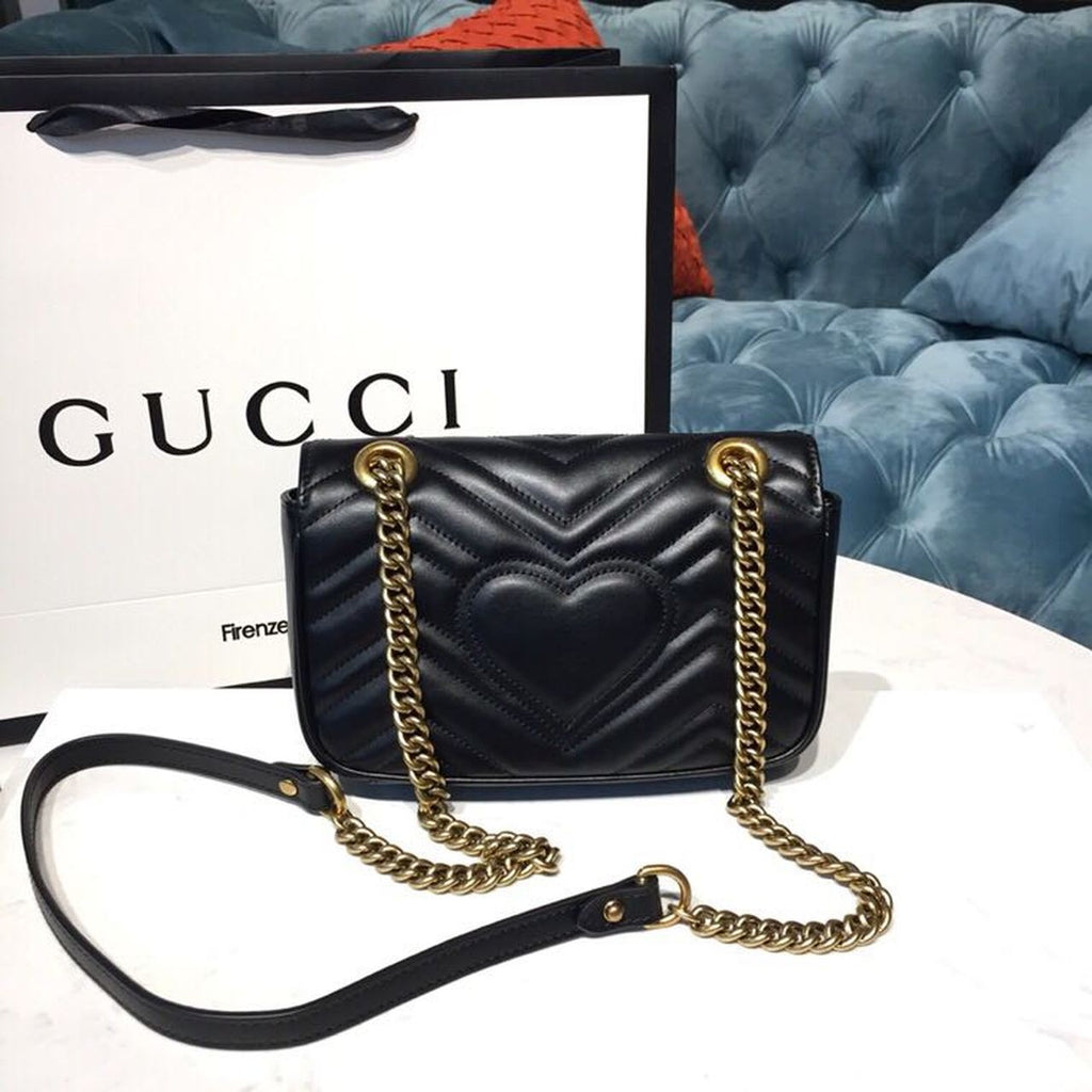 Glami Marmont MatelassÃƒÂ© Mini Bag Black MatelassÃƒÂ© Chevron With A Heart For Women 9in/22cm Glami 446744 DTGLAMIT 1000